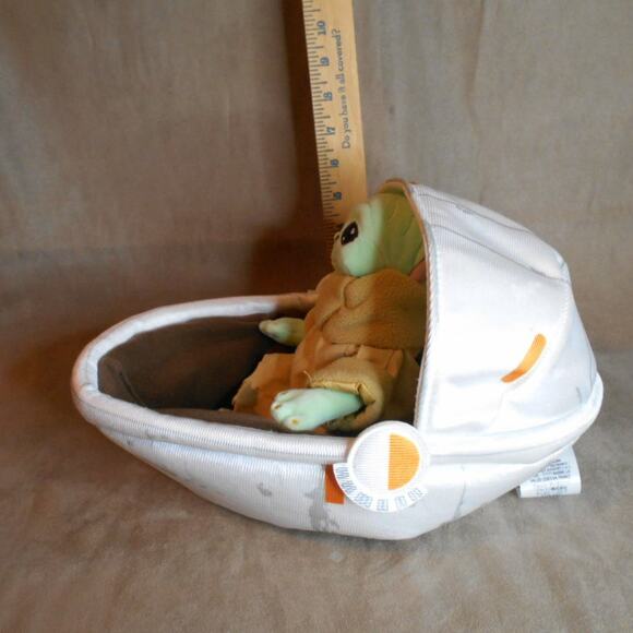Disney Store Star Wars Grogu w/Hover Pram Plush Baby Yoda The Child - Picture 6 of 8